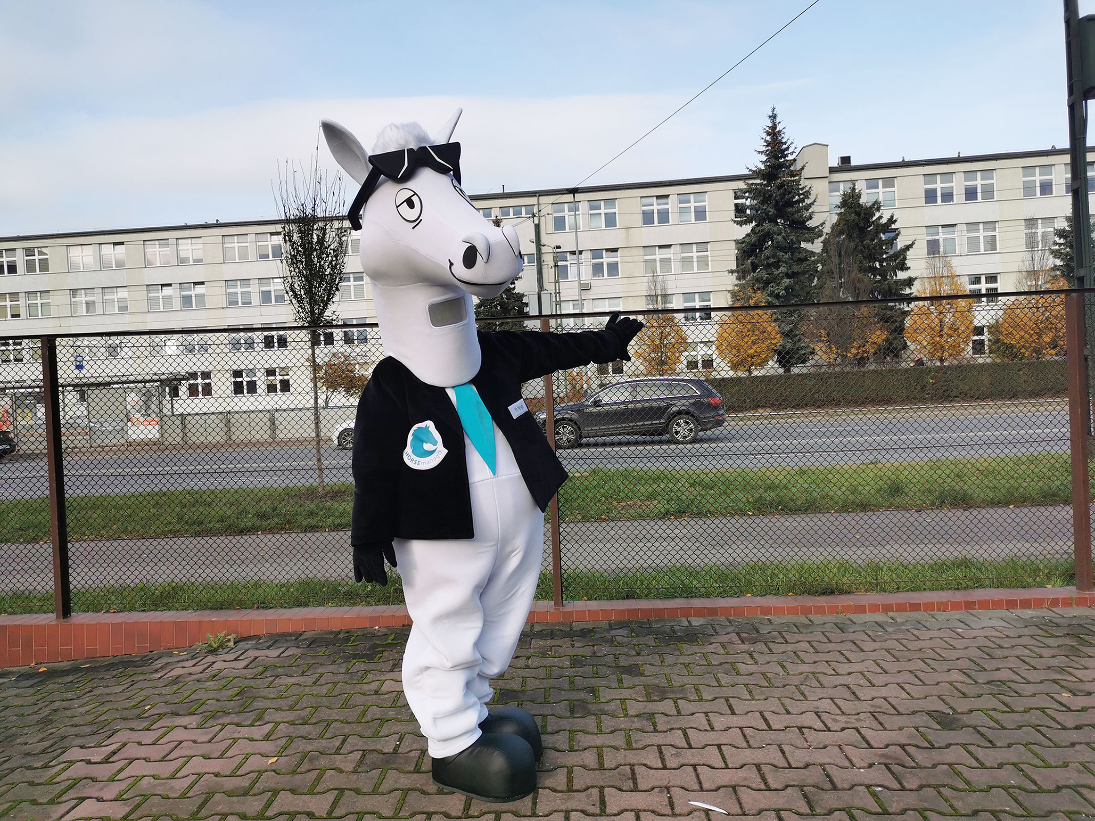 Elabika stylowe kostiumy na zamówienie nigdy nie wyglądały tak wytwornie. Koń